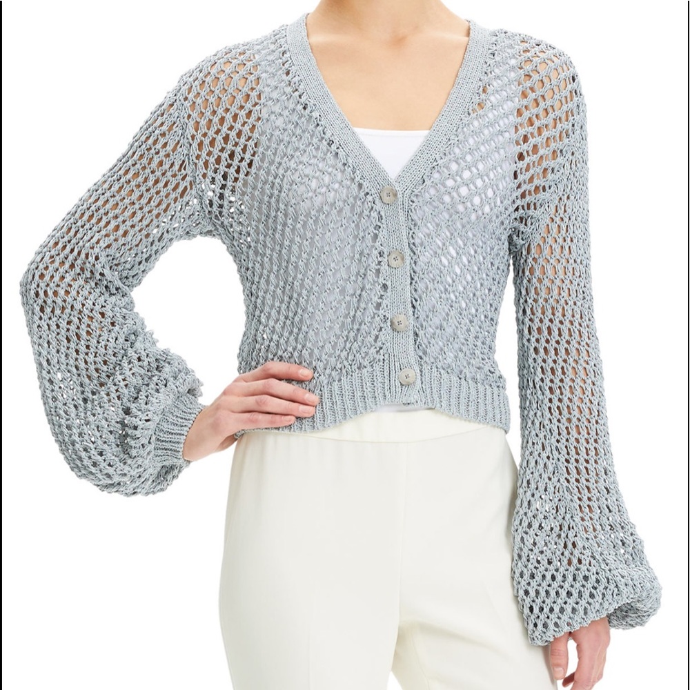 Theory balloon sleeve cardigan
